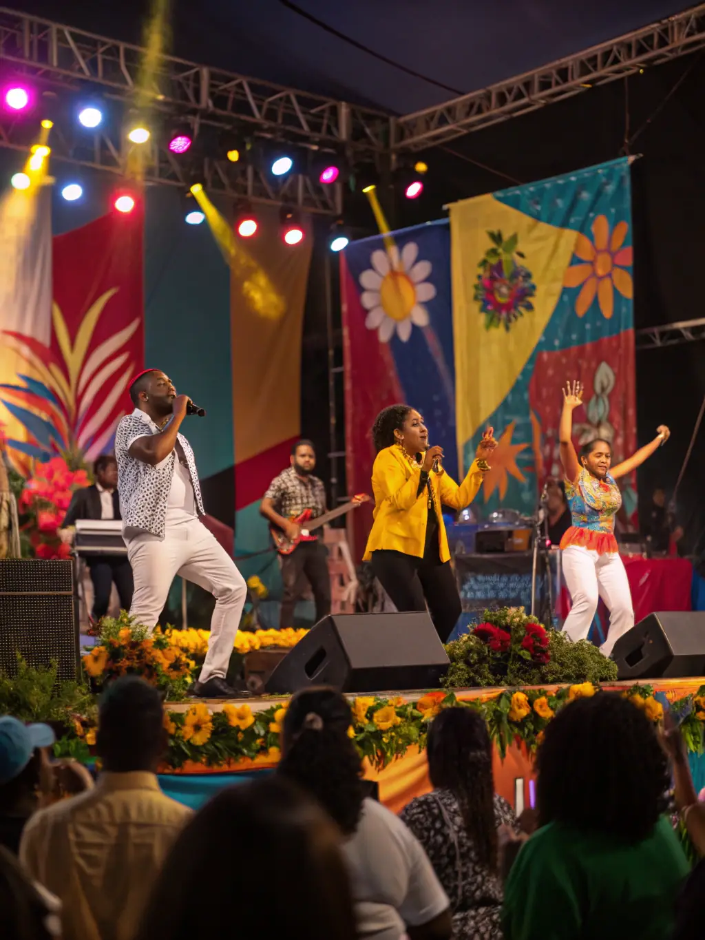 An image of a diverse group of people attending a cultural event organized by Association Cutting Corners, emphasizing community engagement.