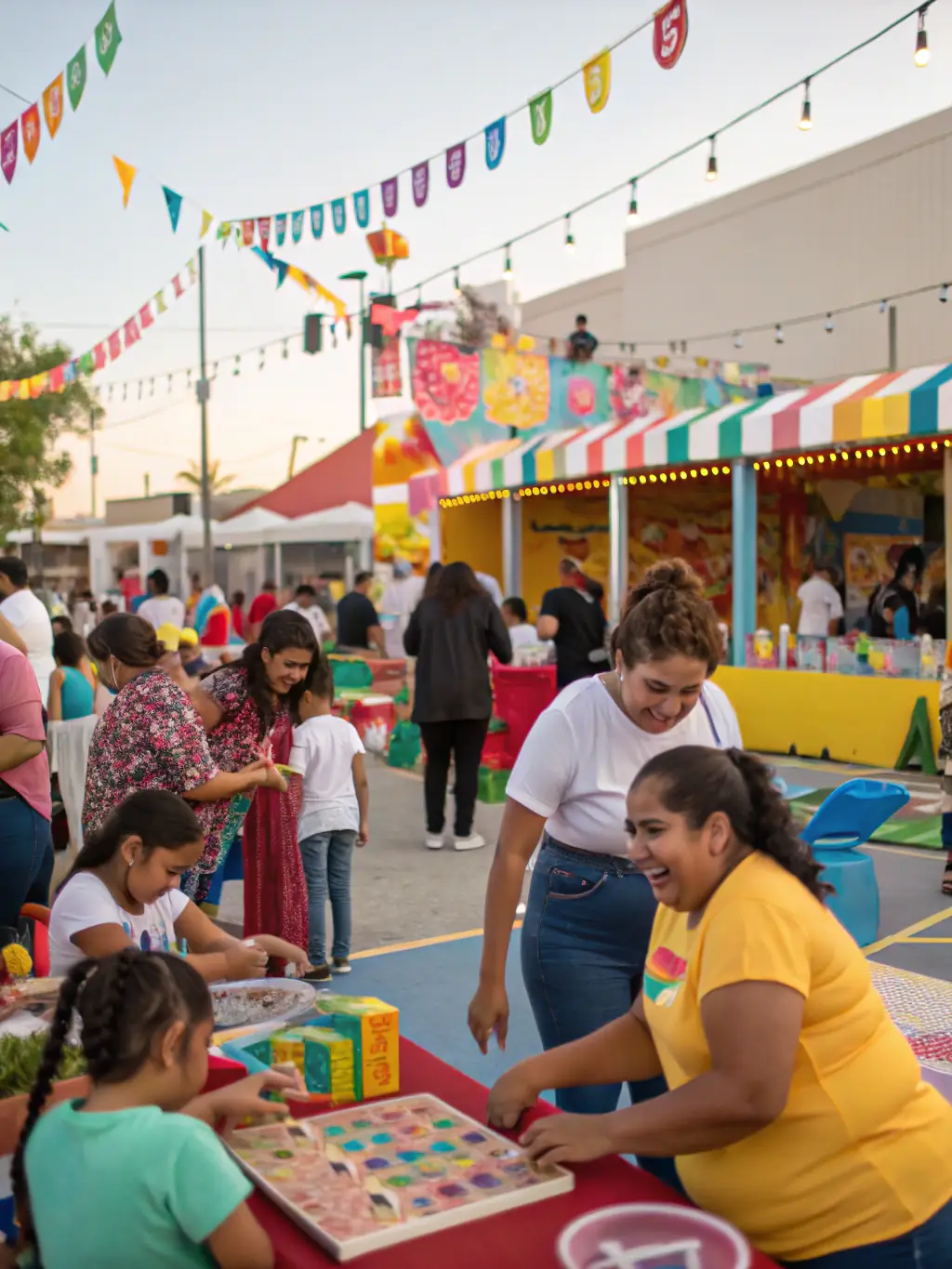 A captivating image of a community cultural event organized by ASSOCIATION CUTTING CORNERS, featuring diverse performances and activities, with people of all ages participating, highlighting the organization's role in community engagement.